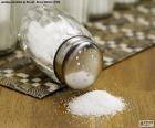 The salt is widely used in food as a condiment and preservative