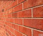 A curved brick wall