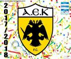 AEK Athens F.C., champion of the Superleague Greece 2017-2018 twenty-four years later, their twelfth League title