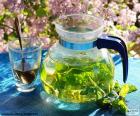 Fresh mint tea