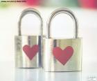 Padlocks with hearts