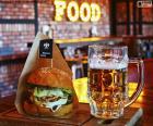 Burger and beer