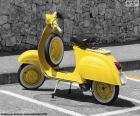 Yellow Vespa