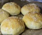 Tender homemade roll for to hamburgers