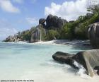 Anse Source D'Argent Beach in the west part of the island of La Digue, Seychelles