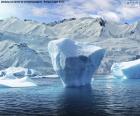 Iceberg near the sea shore