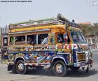 The minibus is a means of transport cheap for displacements in Dakar, Senegal