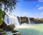 The wonderful Dray Nur waterfall, located about 25 kilometers south of the city Buon Ma Thuot, Vietnam