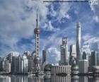 Pudong is the financial district of the Shanghai city of china