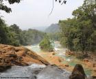 The beautiful Agua Azul cascades, Chiapas, Mexico