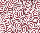 The at sign (@) is widely used on the Internet, especially in e-mail addresses