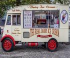 Ice cream truck is a commercial vehicle that serves as a mobile retail outlet for ice cream, usually during the summer