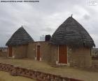 Two traditional cottages in some areas of India