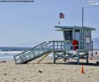 A relief and surveillance post on the beach