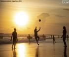 Sunset on the beach