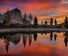 The beautiful Lake Di Limides, Italy