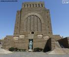 The voortrekker monument is located in the city of Pretoria. It is a large granite structure, built to honor the pioneers who left the Cape Colony between 1835 and 1854