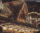 The beautiful lights of a Christmas market