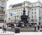 The statue of Eros in the heart of Piccadilly Square is one of London's most iconic images