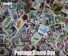 World Postage Stamp Day is commemorated on 7 January to highlight the importance of stamps in building countries' historical and cultural heritage. This celebration began in Austria in 1935