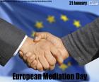 European Mediation Day is celebrated on 21 January, an out-of-court dispute settlement procedure. It takes place coinciding with the date of approval of Recommendation number R (98)1 on Family Mediation