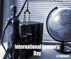 February 3 International Lawyer's Day, with the aim of recognizing the work of men and women of law working to achieve a fairer world