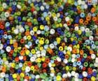 Colored beads