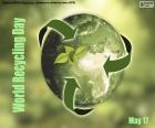 World Recycling Day, May 17. To raise awareness about the importance of recycling and the need to treat waste properly to protect the environment and curb the effects of climate change