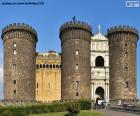 The Castel Nuovo, popularly known as Maschio Angioino, is a medieval Italian castle built in the city of Naples