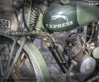 An old motorcycle