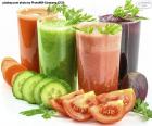 Vegetable beverages are made by crushing a vegetable ingredient with water and filtering it to remove all fibers