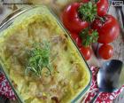 Delicious baked potatoes au gratin