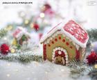 A nice gingerbread house to decorate and eat during the Christmas holidays