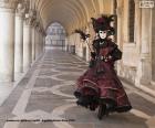 An elegant costume typical of the city of Venice