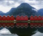 Typical Norwegian cottages