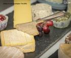 A varied table of delicious cheeses