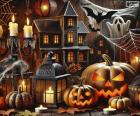 Halloween scene