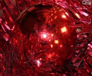 Red Christmas ball puzzle