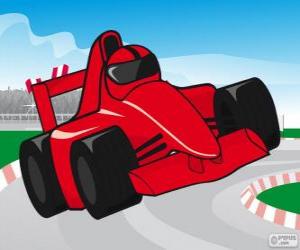 Red F1 racing car puzzle