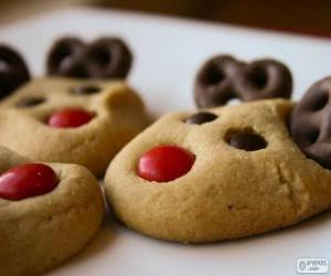 Reindeer Christmas cookies puzzle