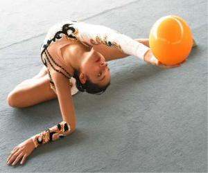 Rhythmic gymnastics - Ball exercise puzzle