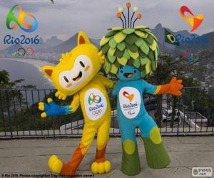 Rio 2016 Olympic mascots puzzle