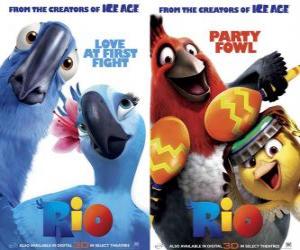 Rio movie posters, with some characters (1) puzzle