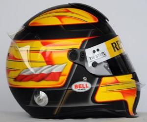 Robert Kubica helmet 2010 puzzle