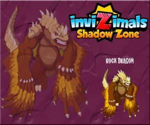 Rock Dragon. Invizimals Shadow Zone. Rock dragons live in the craters of volcanoes puzzle