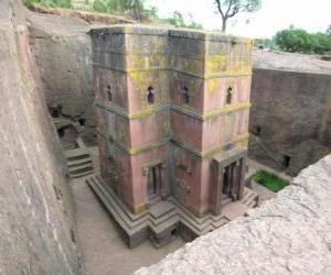 Rock hewn churches of Lalibela in Ethiopia. puzzle