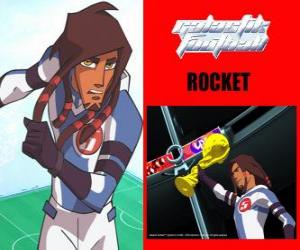 Rocket is the captain of the football team Galactic Snow-Kids with number 5 puzzle