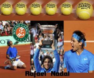 Roland Garros champion Rafael Nadal 2011 puzzle