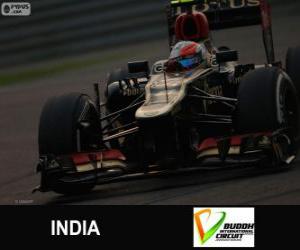 Romain Grosjean - Lotus - 2013 Indian Grand Prix, 3rd classified puzzle