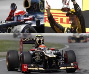 Romain Grosjean - Lotus - Grand Prize of Canada (2012) (2nd position) puzzle